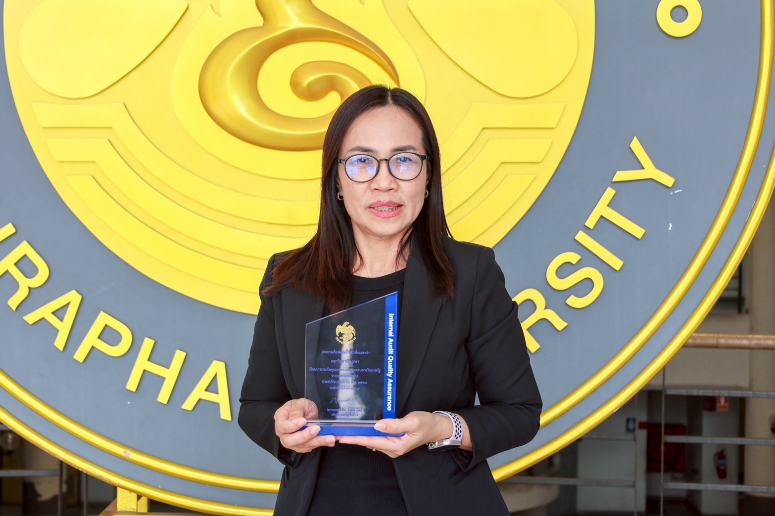 สำนักงานตรวจสอบภายใน เข้ารับรางวัลเกียรติคุณผลการประเมินประกันคุณภาพ